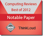 論文はNotable Paper2012に選ばれた